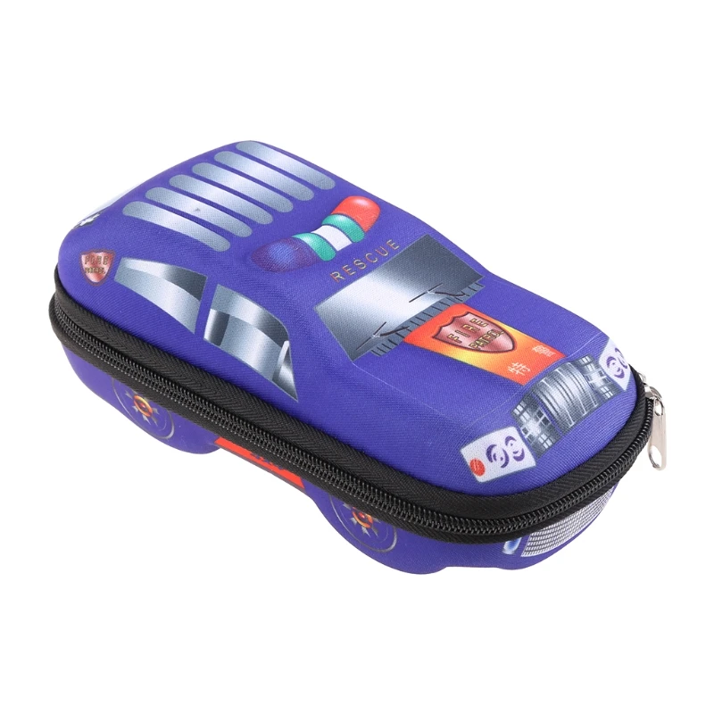 

Exquisite Large Capacity Pencil Pouch Creative 3D Racing Car Outlook Pencil Case Double Zippers Ideal for Boys Girls Kid