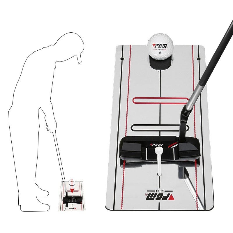 Портативный тренажер для игры в гольф с зеркалом выравнивания поворотный