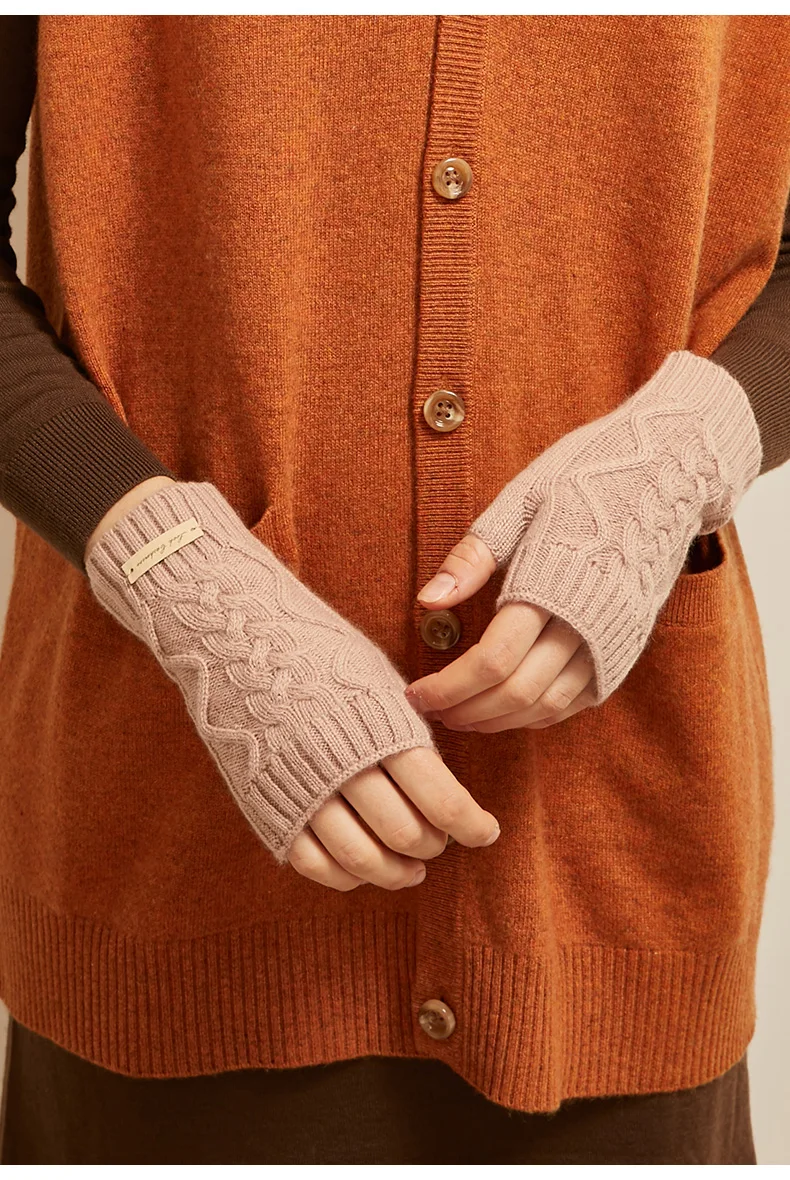

Fashion Women Hot Selling Half-Finger Wool Gloves women's Winter Keep Warm Gloves Winter Gloves