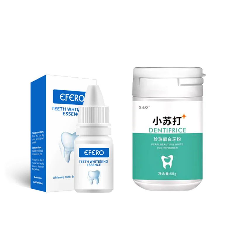 

2PCS/SET Teeth Whitening Essence+Teeth Whitening Soda Powder Teeth Whitening Kit