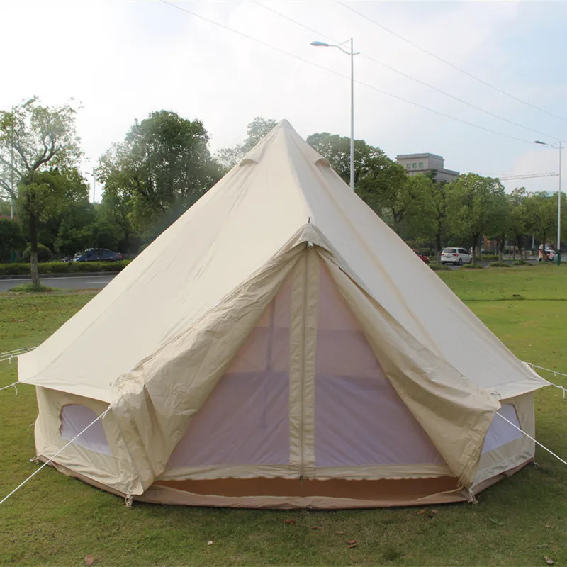 Verkaufen Yurt Baumwolle Wasserdicht Regen Proof Wind Beständig Warme Zelt Outdoor Wandern Überleben In Wilden Erkunden Tragbare Camping Indische Haus