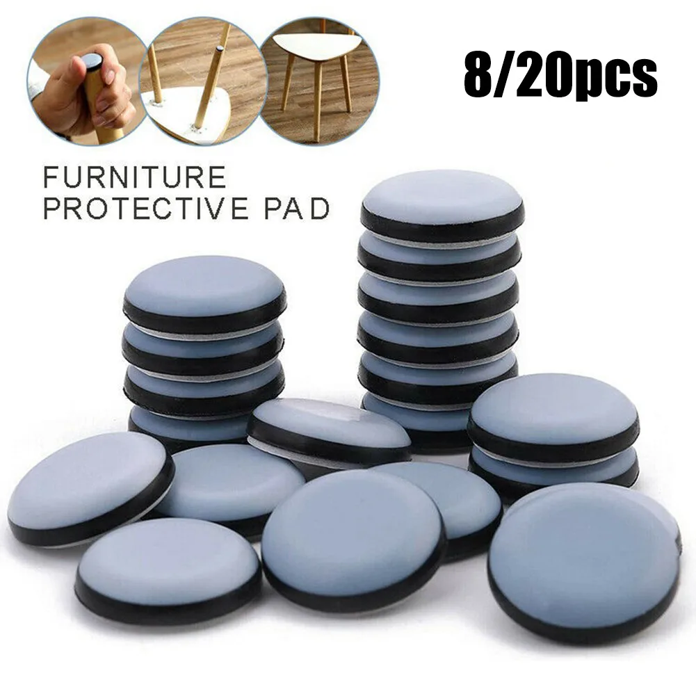 

8/20Pcs Furniture Sliders Feet Glider For Carpet Movers Heavy Duty Shifter Removal Sliding Pads For Home Furniture Household