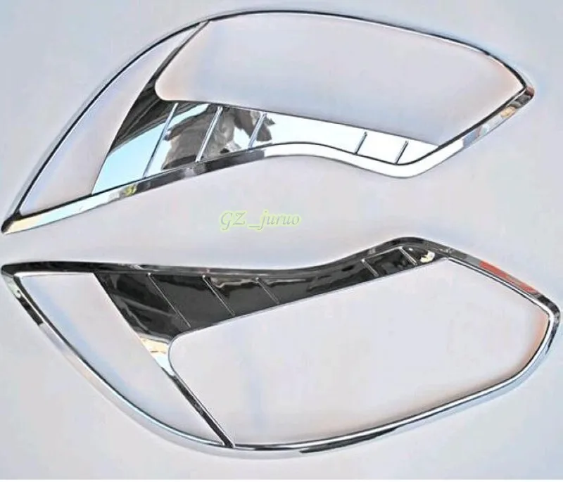 2 шт. хромированные накладки на фары Ford Focus 3 2012 2013|for ford focus|abs chrometrim cover |