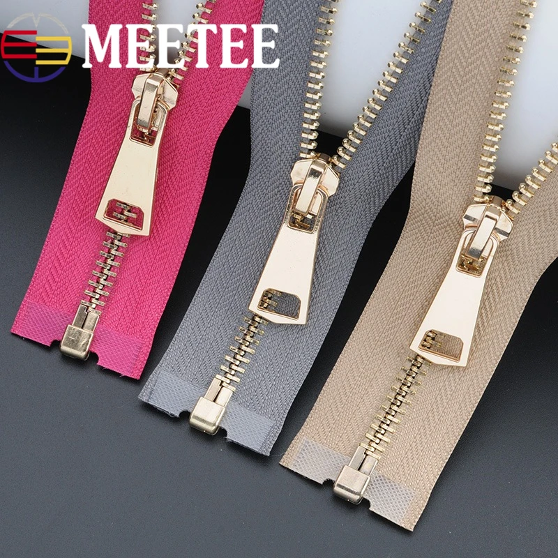 2 шт. металлическая молния Meetee 85 см открытый конец сделай сам швейная пуховая