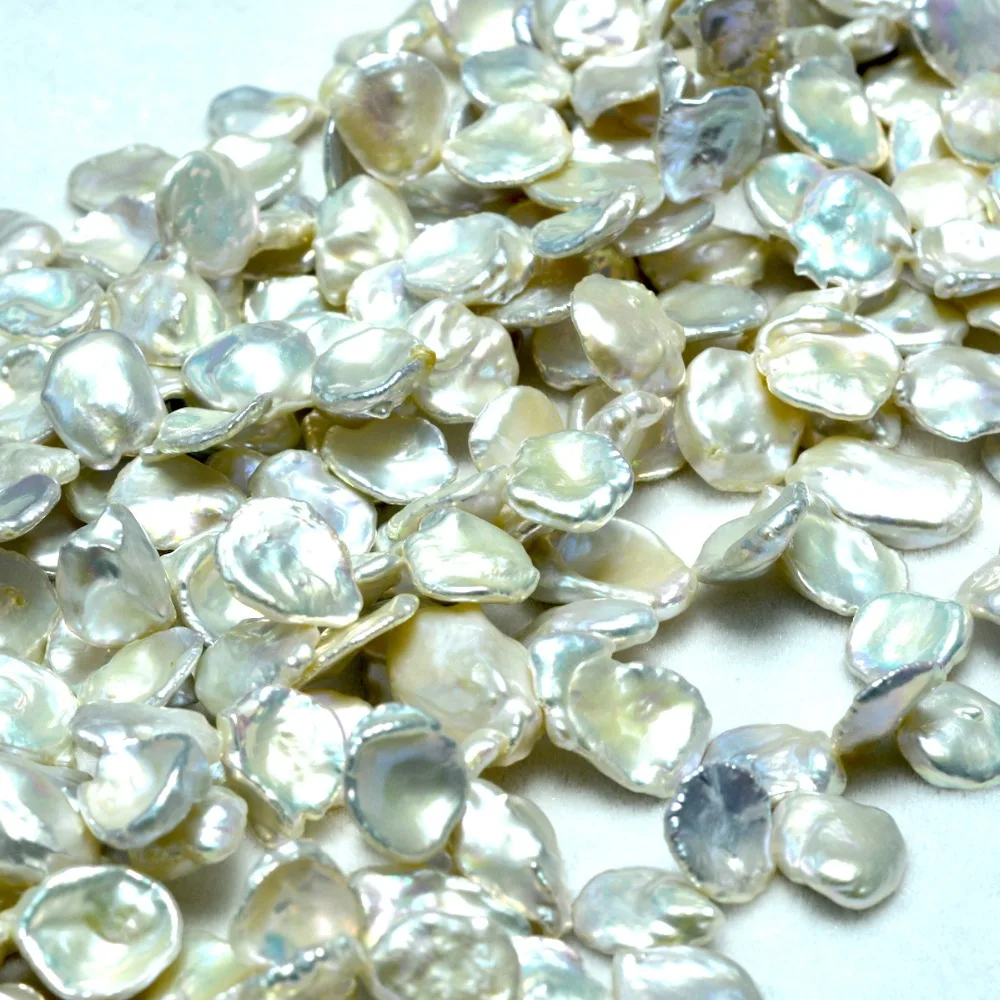 Натуральные бусины из натурального дерева белого жемчуга Кеши в стиле барокко