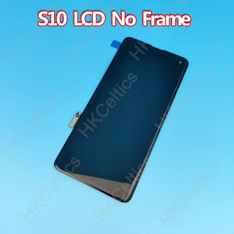Super Amoled lcd для SAMSUNG Galaxy S10 G973 G973F дисплей S10+ Plus G975 G975F кодирующий преобразователь сенсорного экрана в сборе с рамкой