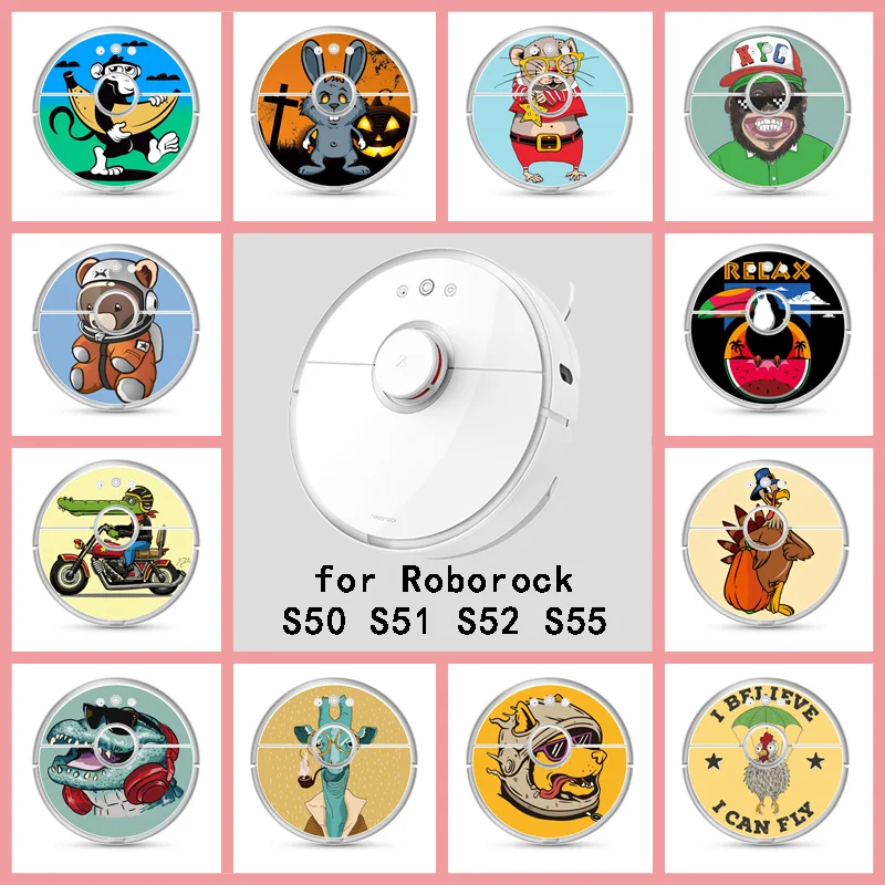 Наклейка на пылесос Roborock Виниловая наклейка S50 S51 S52 S55 | Бытовая техника