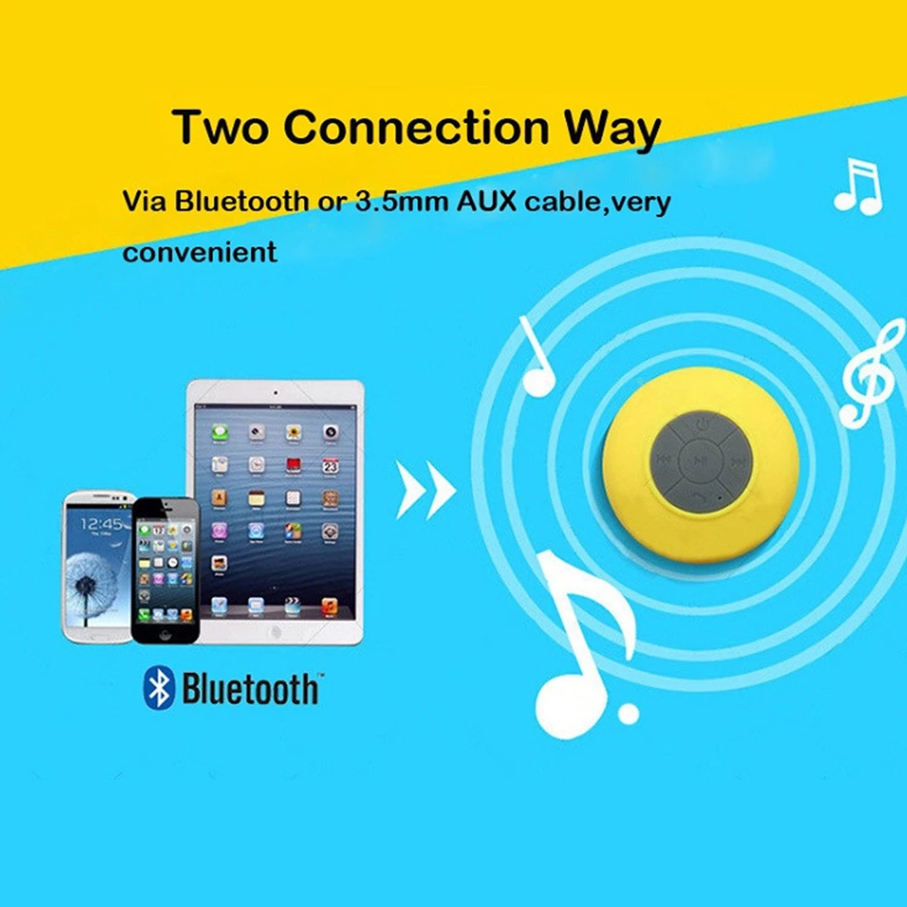 NATTHSWE Mini Bluetooth Speaker Portable Waterproof Wireless Handsfree Speakers For Showers Bathroom Pool Car Beach | Электроника