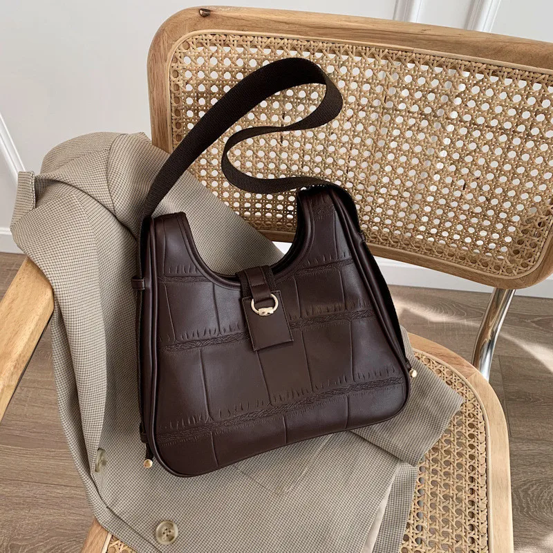

Tote Bag Women Leather Black 2020 Autumn Winter New Fashion Trend One Shoulder Underarm Bag High Quality Vintage Women's Handbag