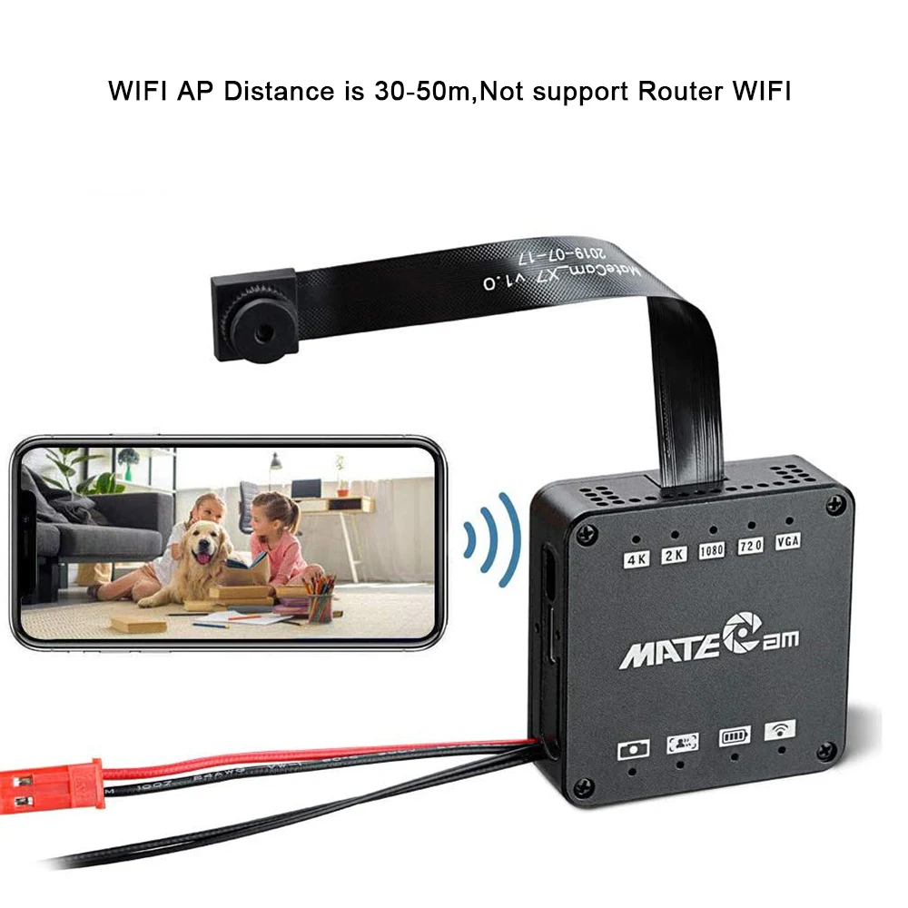 

Real 16MP 4K Professional WIFI AP P2P Mini 2k Camera Module Micro DV Voice Recorder DIY Remote Control Cam Camcorder