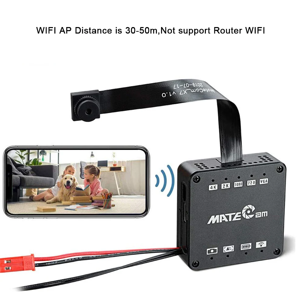 Реальный 16MP 4K Профессиональный WIFI AP P2P Mini 2k модуль камеры Micro DV диктофон DIY