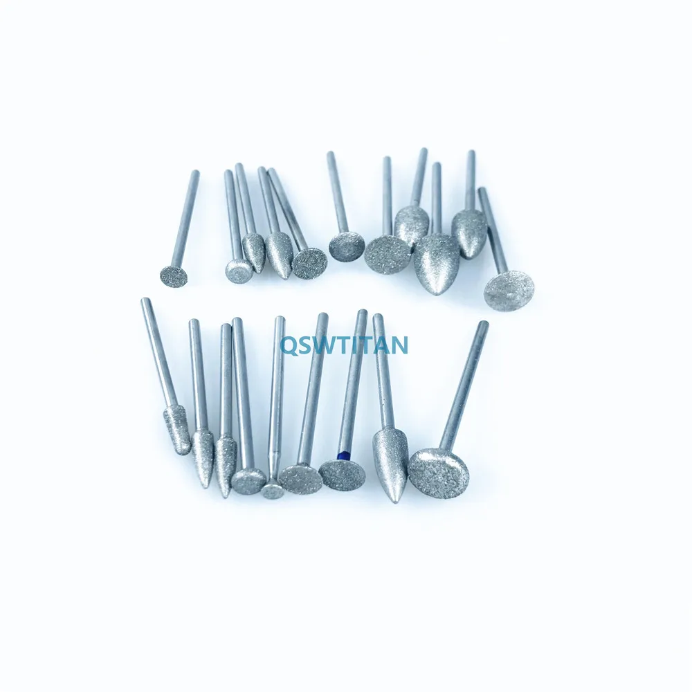 20pcs Dental Polishing 2.35mm Diamond Burs technician polishing tool|Стомотологические сверла и щетки| |