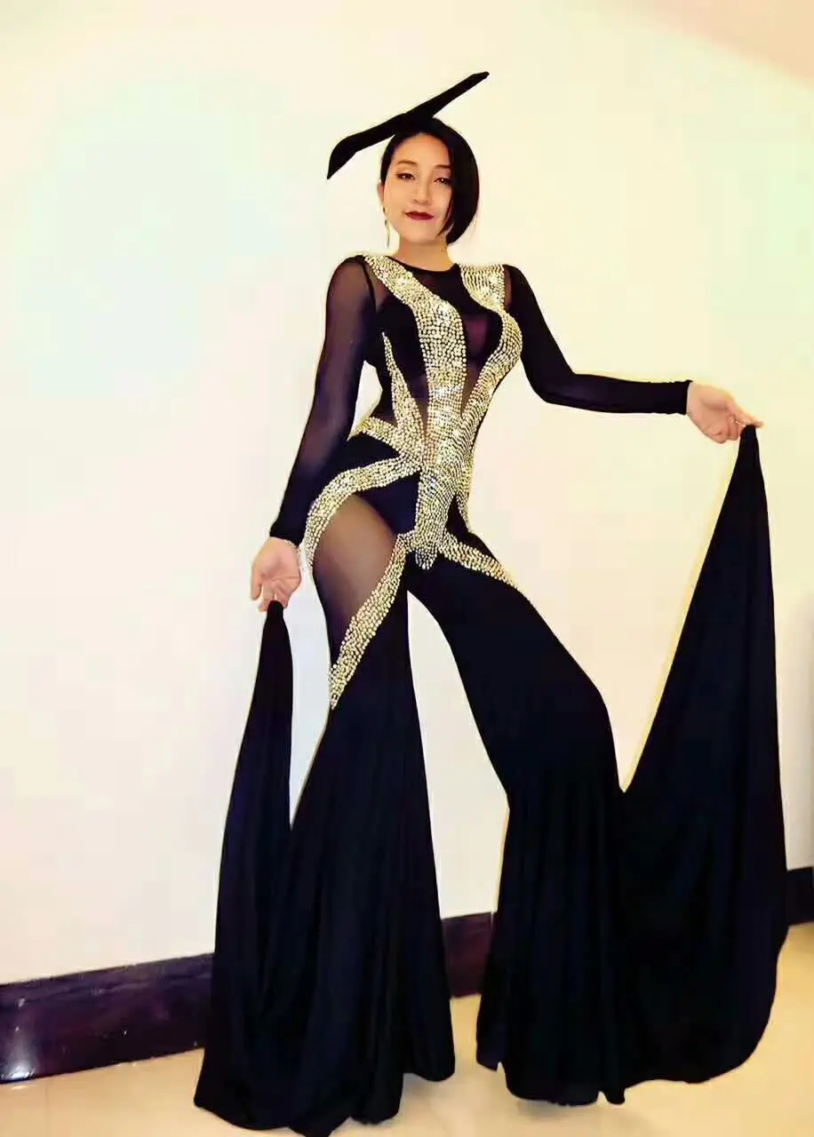 Модный сексуальный женский черный облегающий комбинезон элегантный боди в стиле