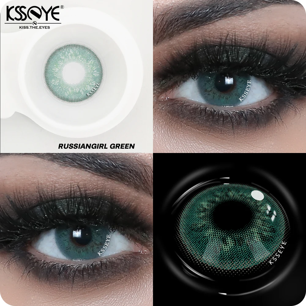 Ksseye мягкие цветные контактные линзы русская девушка гибридные глаза 14 0 мм для