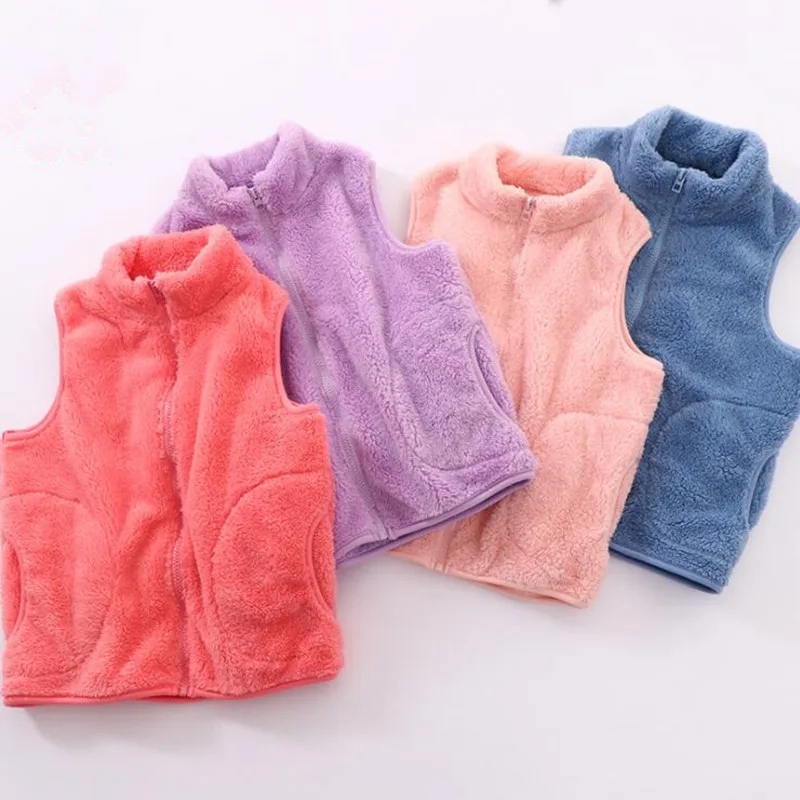 Детская жилетка плотная теплая верхняя одежда для подростков жилеты куртки без