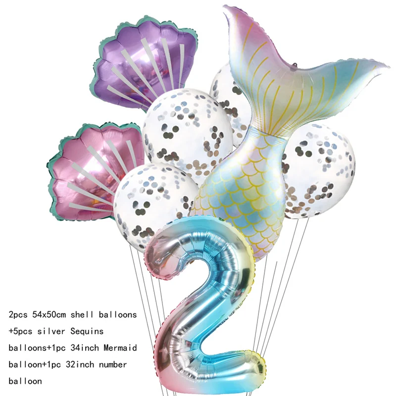 Русалки вечерние поставки мерцающий раскладушка десерт бумажные тарелки и