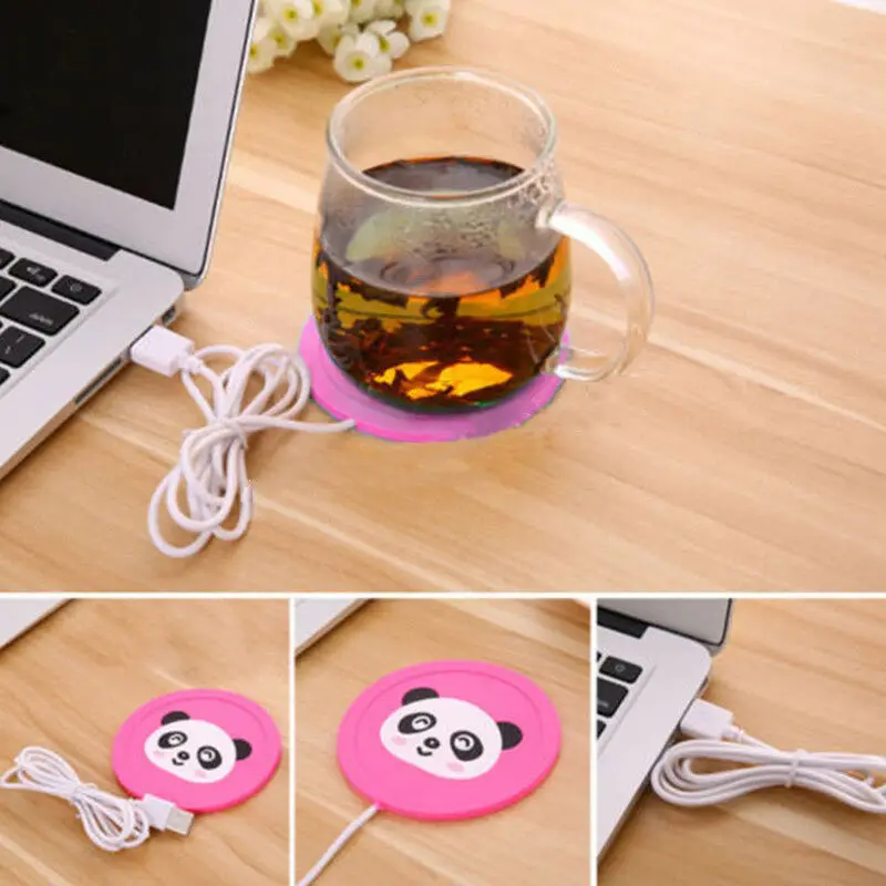 Hot Keep Warm Cups Heating USB Power Mat Warmer Pad Electric Insulation Coaster for Office Milk Coffee Tea Preservation Cup Mug | Дом и сад