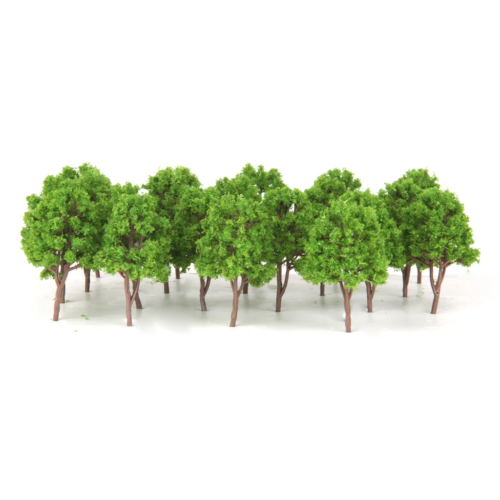 Lots 20 Plastic 1/160 N Scale Tree Model for Parking Building Railway Accs | Kits