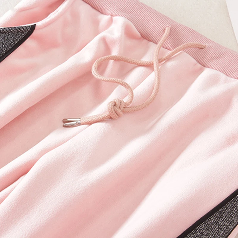 

Pants Women Pockets Leisure Daily Striped Loose Simple All-match Korean Style Pleuche Daily Pant Womens Soft Trendy Trousers