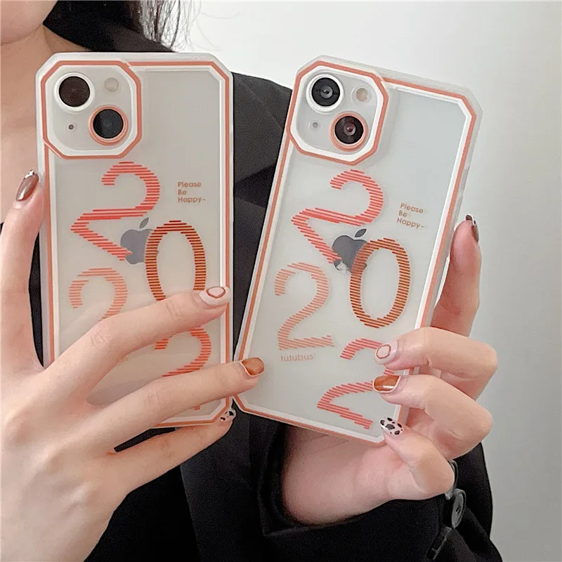

Cute Right Angle Clear Phone Case For iphone 13 Pro Max Popular 2020 New transparent Shockproof Cover for 11 12 Pro XS Max XR X