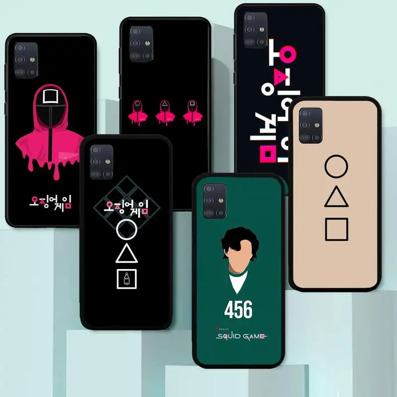 

Funny Squid Game Phone Case For Huawei mate 40 30 20X 20 10 9 Pro Lite Fundas Cover