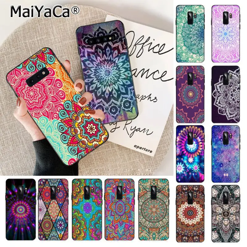 Чехол MaiYaCa с цветочным принтом Мандала для Samsung S9 plus S6 edge S7 S7edge S8 S8plus S10 | Мобильные