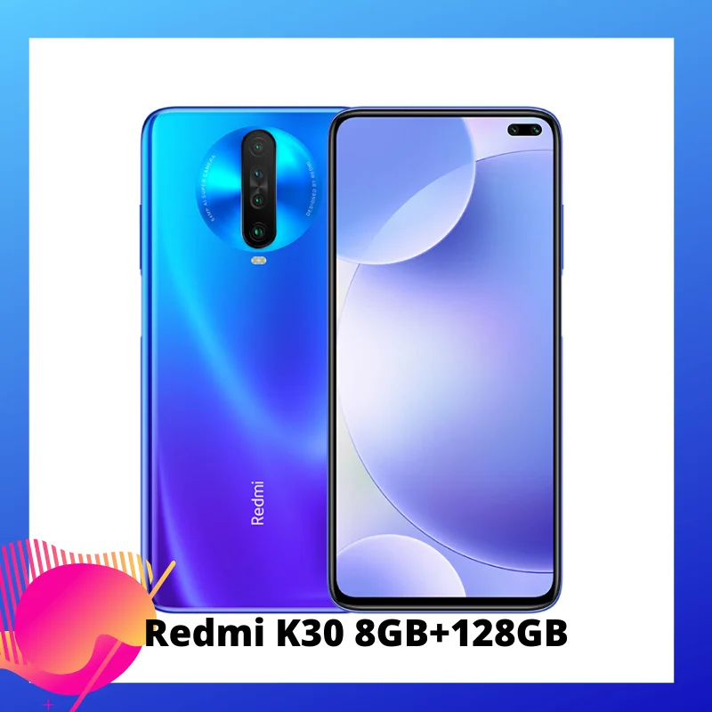 Blue 8GB 128GB Xiaomi Redmi K30 4G серия предпродажный Snapdragon 730G 1201Hz жидкий дисплей NFC ИК-контроль 6,67 “экран 5G серия открытые продажи в - Цвет: Blue 8GB 128GB