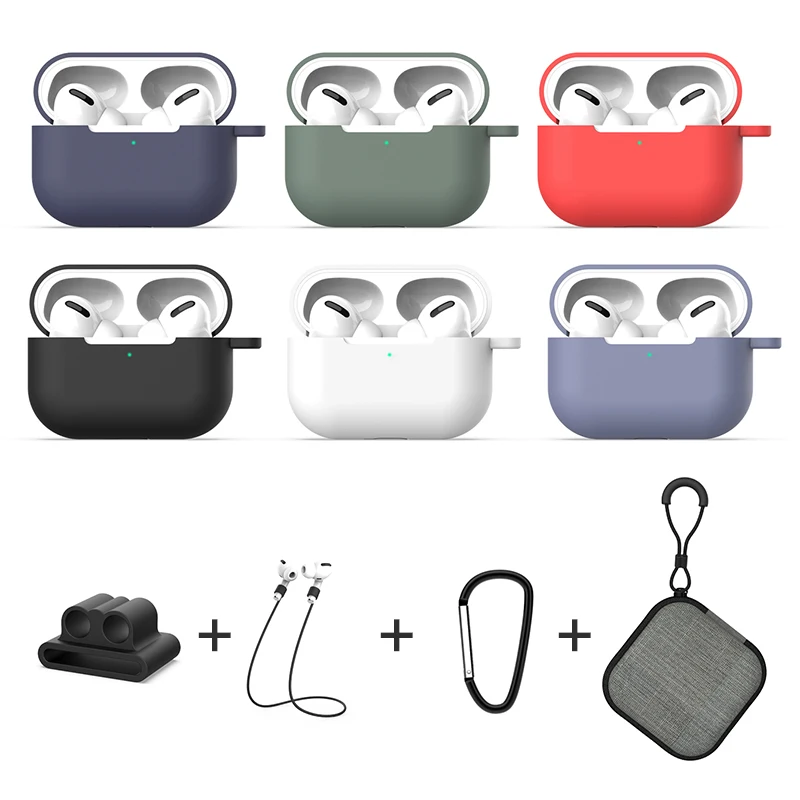 5 в 1 аксессуары для наушников Air Pods Pro беспроводные наушники Airpods чехол-сумка с