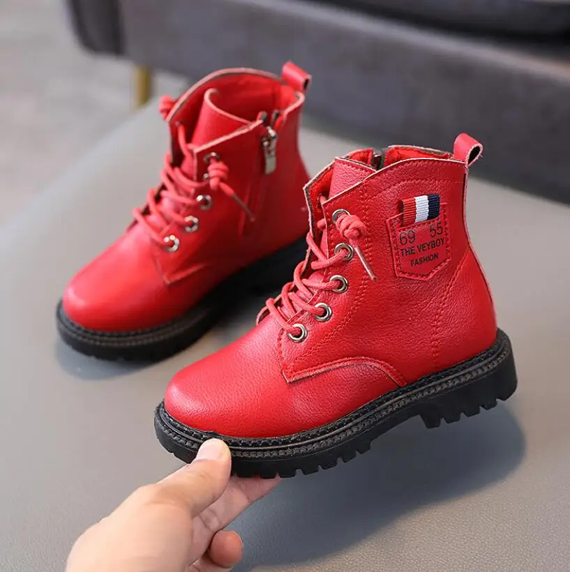 Детские кожаные ботинки обувь для мальчиков демисезонные детские из