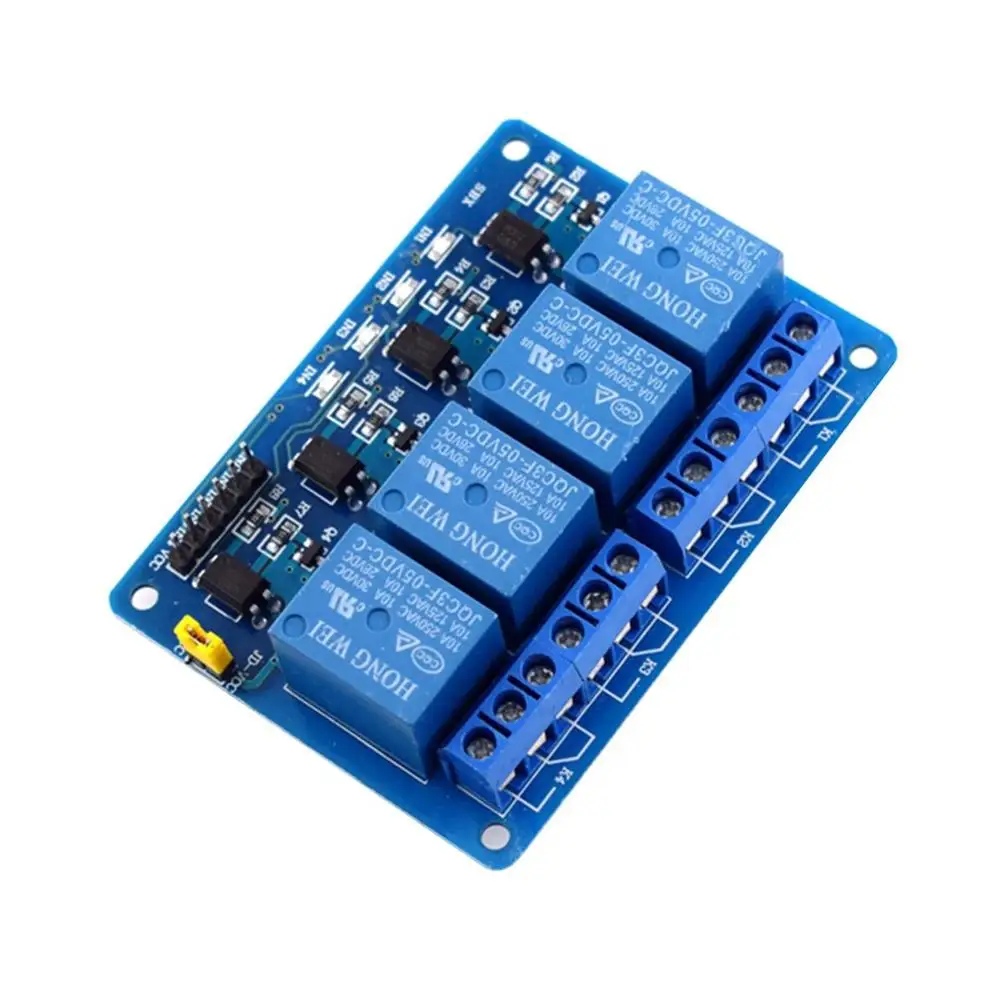4 канала 5V релейный модуль для Arduino Raspberry Pi Arm Avr Cn полосная 5В реле расширения