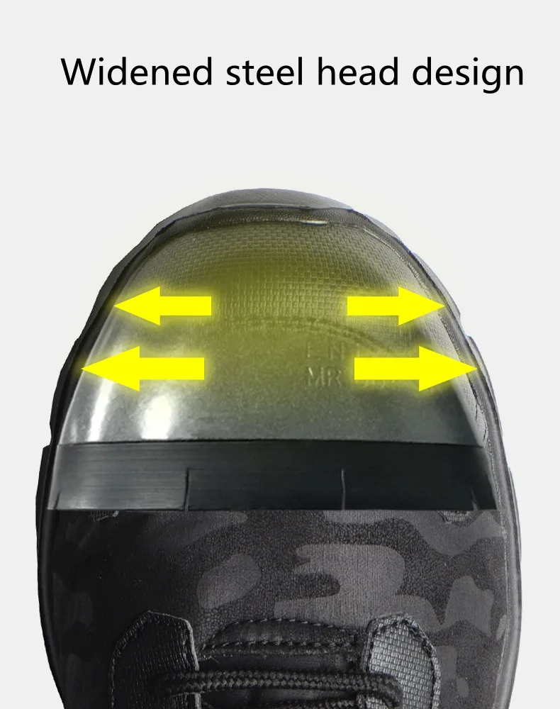 Мужские зимние теплые рабочие ботинки со стальным носком легкие строительные