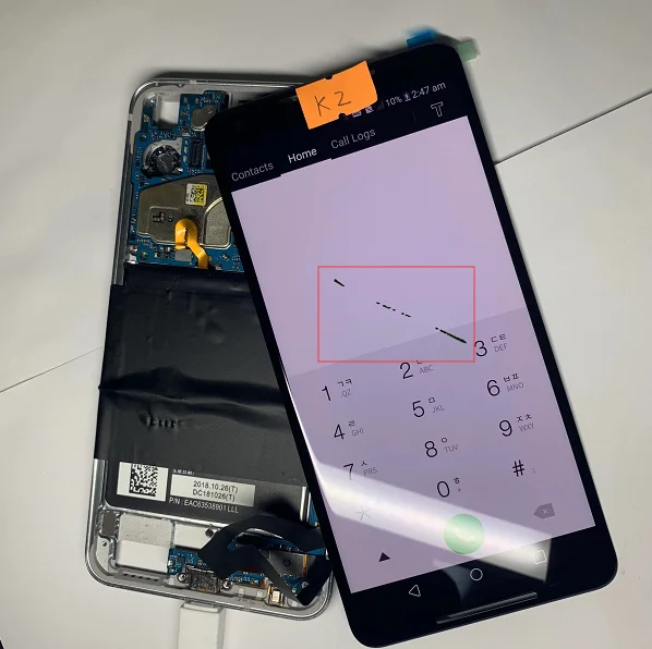 Для Google Pixel 2 XL ЖК-экран Замена с немного дефектом