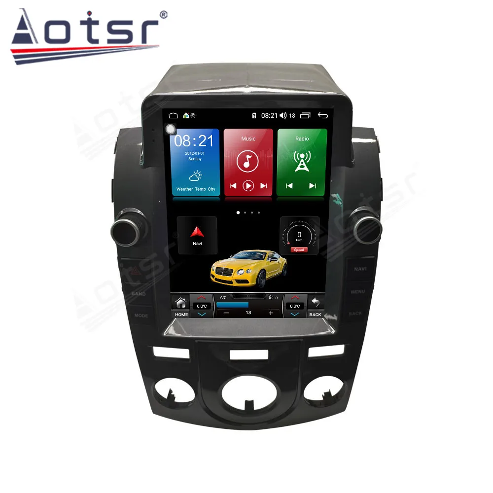 저렴한 기아 포르테 안드로이드 10 테슬라 자동차 라디오 무선 카플레이 GPS 네비게이션 DSP 자동차 멀티미디어 플레이어, 6 + 128GB