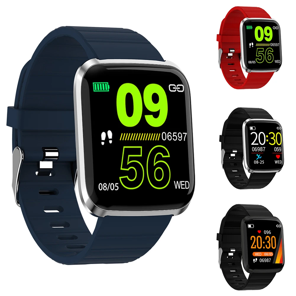 

Hot Sale TFT Screen Alarm Heart Rate Health Monitor Waterproof Sport Smart Watch Bracelet