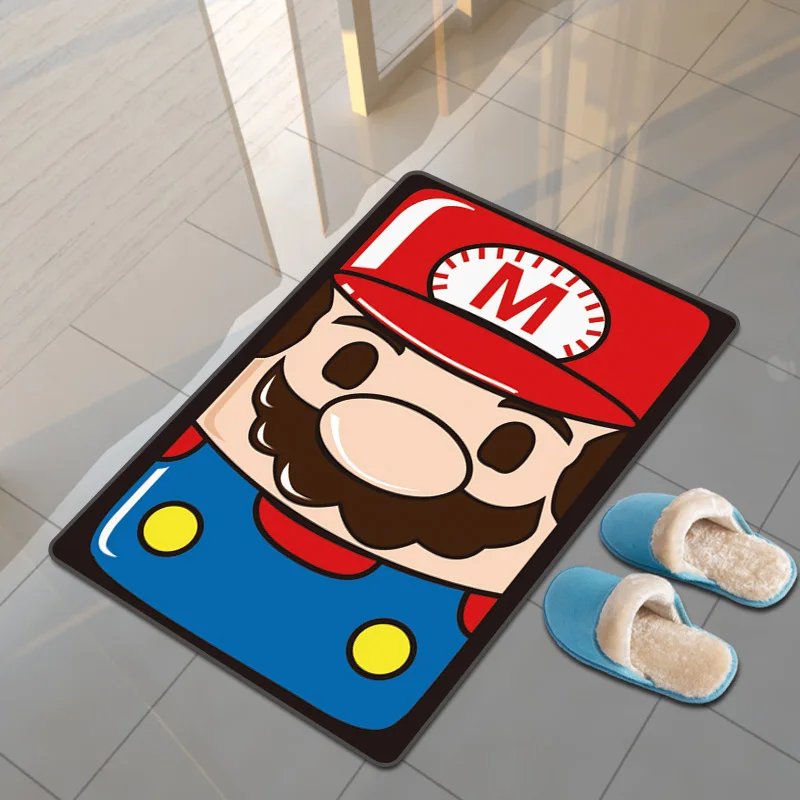 80x120 см мультяшный супер игровой Придверный коврик дверной напольный ковер