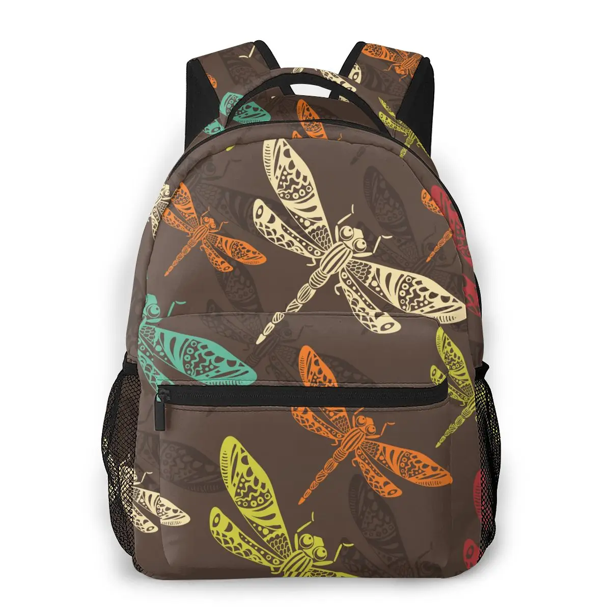 

Бесшовный рюкзак со стрекозой, школьные ранцы, повседневные сумки на плечо для девочек-подростков, дорожные сумки