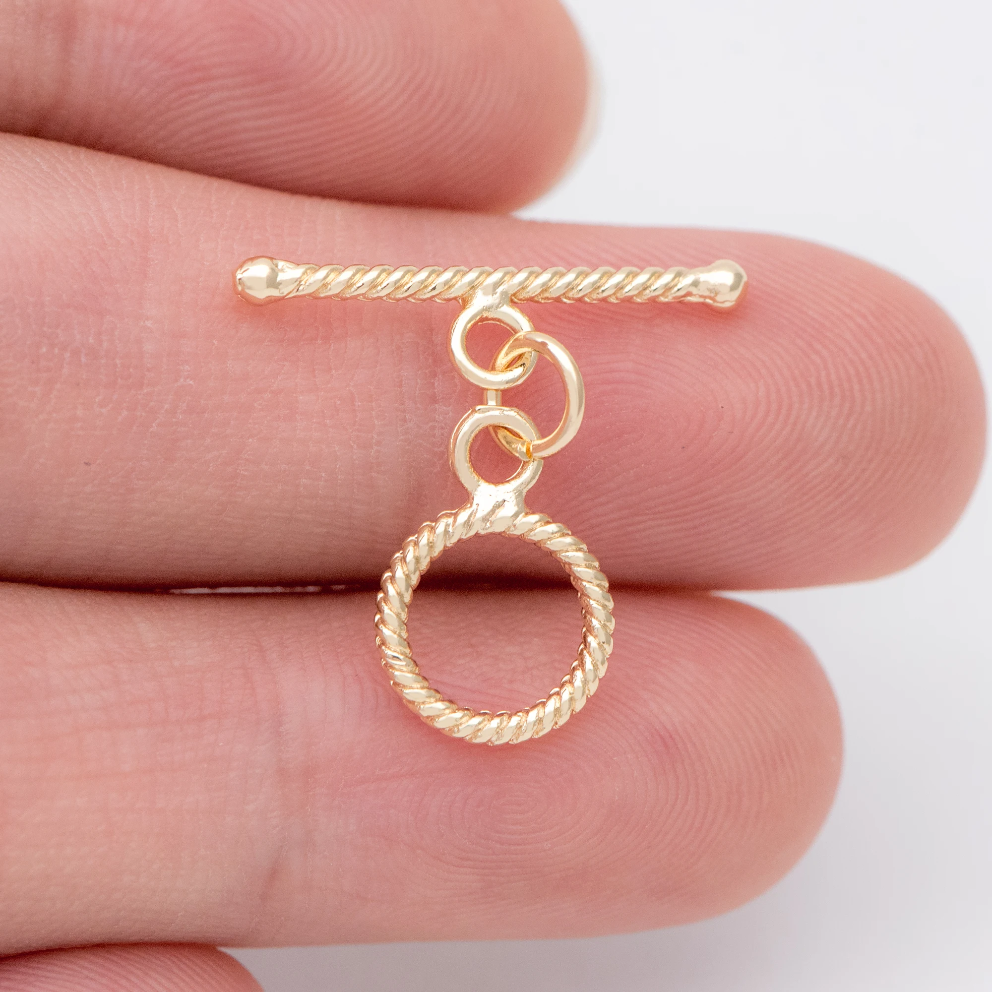 Круглые золотые застежки-переключатели 10 шт. застежки для ювелирных изделий