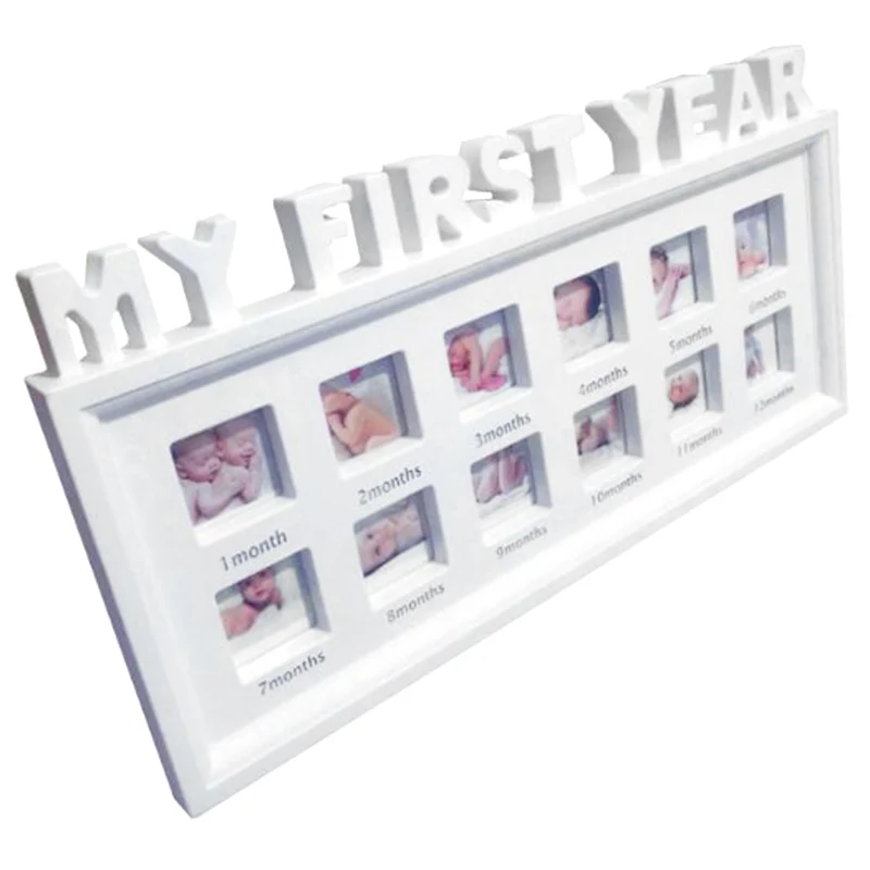 Diy 0 12 месяцев Детские фотографии сувениры память детей растущая подарок дисплей