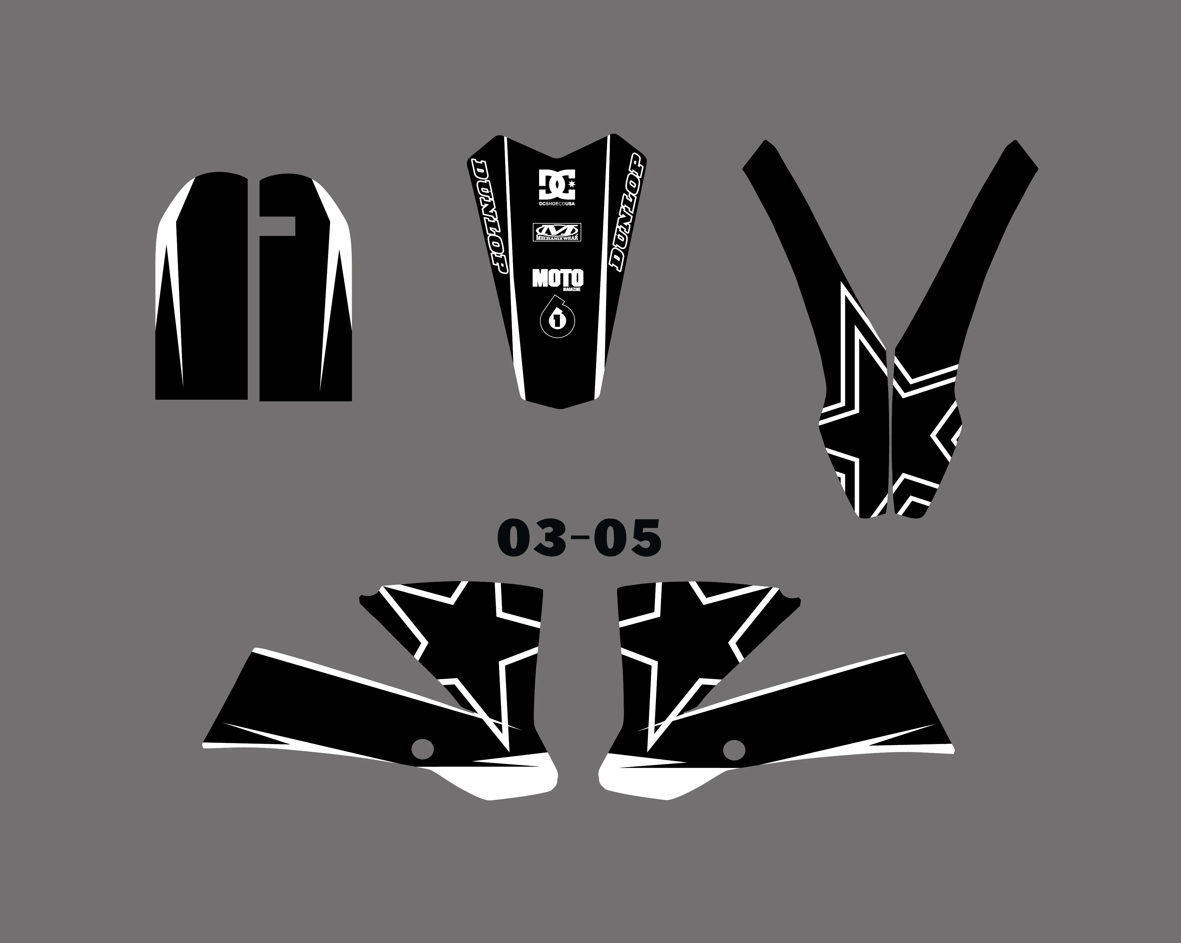 Наклейки Team Grphics s & Background для KTM SX85 SX 85 2003 2008 2009 2010 2011 2012|Наклейки и стикеры| |