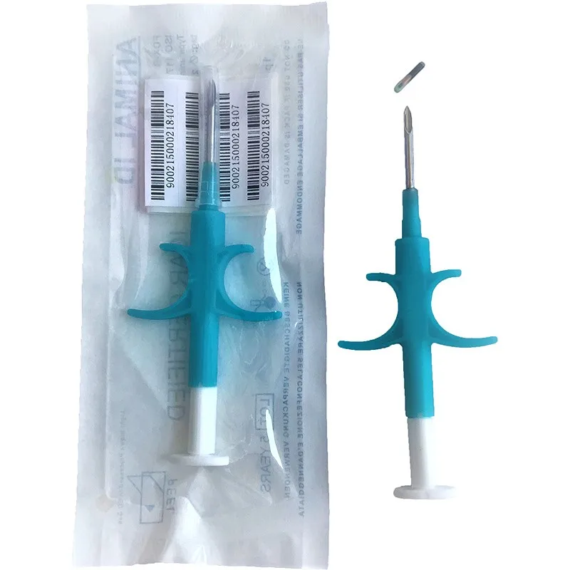 1.25x7/1.4x8mm FDX-B ISO11784/785 RFID Id Injector Pet Glass Tag Microchip Syringe for animals Pig Cow Cattle Horse Dog Fish |