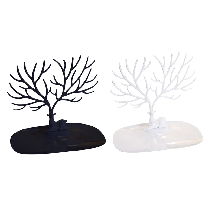 Multipurpose Shelves Earrings Display Stand Cute Little Deer Tray Tree Ring Pendant Bracelet Storage Racks Holder Jewelry | Дом и сад