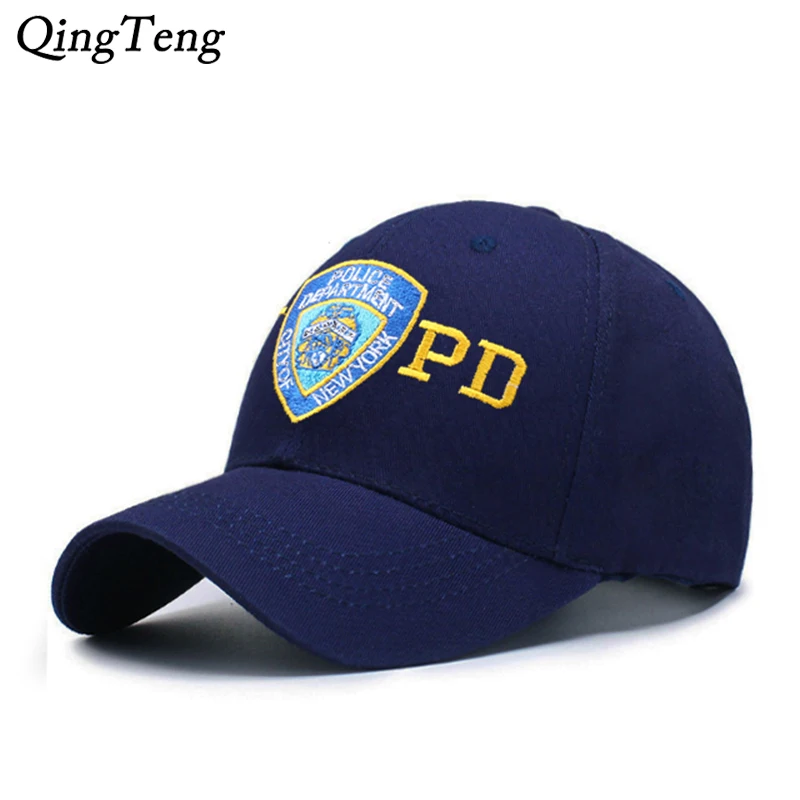 Новая модная бейсбольная Кепка с вышивкой NYPD Police женская уличная армейская кепка Повседневная шляпа для отца Мужская тактическая Кепка