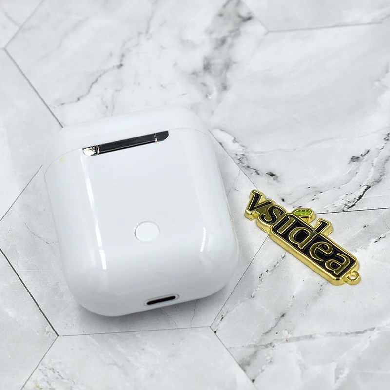Красочные Bluetooth наушники Tws Inpods i12 стерео Беспроводная гарнитура бас Спорт Музыка наушники с микрофоном для iphone и смартфонов - Цвет: Белый