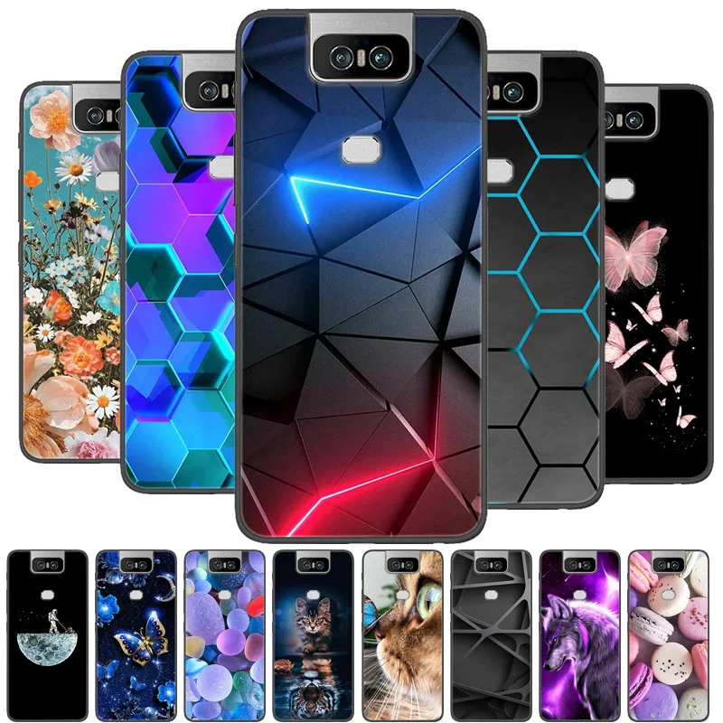 

For Asus Zenfone 6 ZS630KL Case Silicon Back Cover Phone Case for Asus Zenfone 6Z 6 2019 ZS630KL Cases 6.4" Soft bumper coque