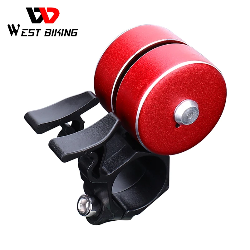 

WEST BIKING Double Gun Bike Bell for Bicycle Horn Sound Alarm MTB Road Bike Handlebar Cycling Safety Rings Bell Bike Accessories