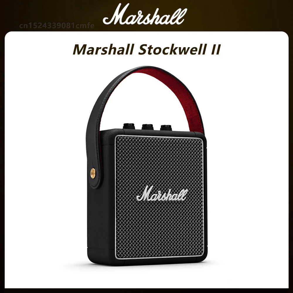 

Портативный Bluetooth-динамик Marshall Stockwell II 5.0, беспроводная уличная дорожная Колонка IPX4, водонепроницаемая колонка с глубокими басами и сабвуфер...