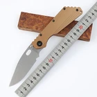 Складной нож JUFULE strider SMF TC4, титановая ручка, лезвие D2, шарикоподшипник, для охоты, кемпинга, улицы, Мультитул для повседневного использования, обеденный кухонный нож