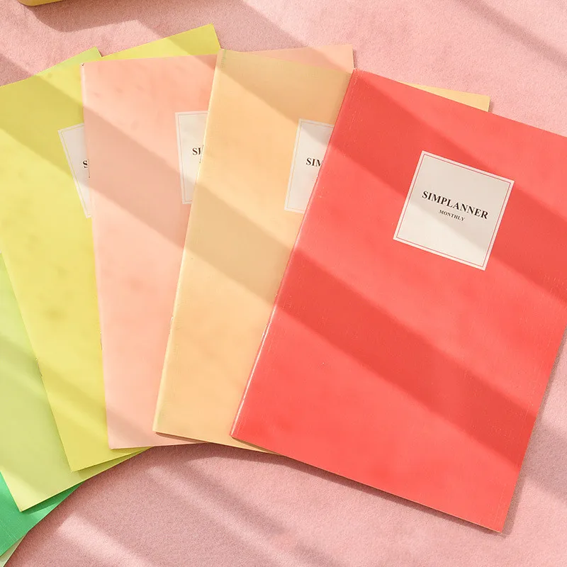 

2020 New Candy Color Solid Color B5 Notebook Notepad Creativity Journal Supply School Student Book Girl Gifts Office Stationery
