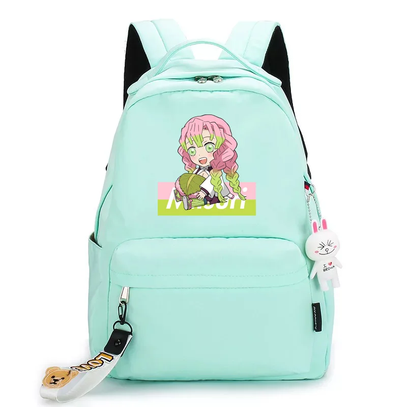 

Anime Demon Slayer School Backpack for Teenage Girls Boys Bag Muichirou Mitsuri Rengoku Kyoujurou Backpack Women Backpack
