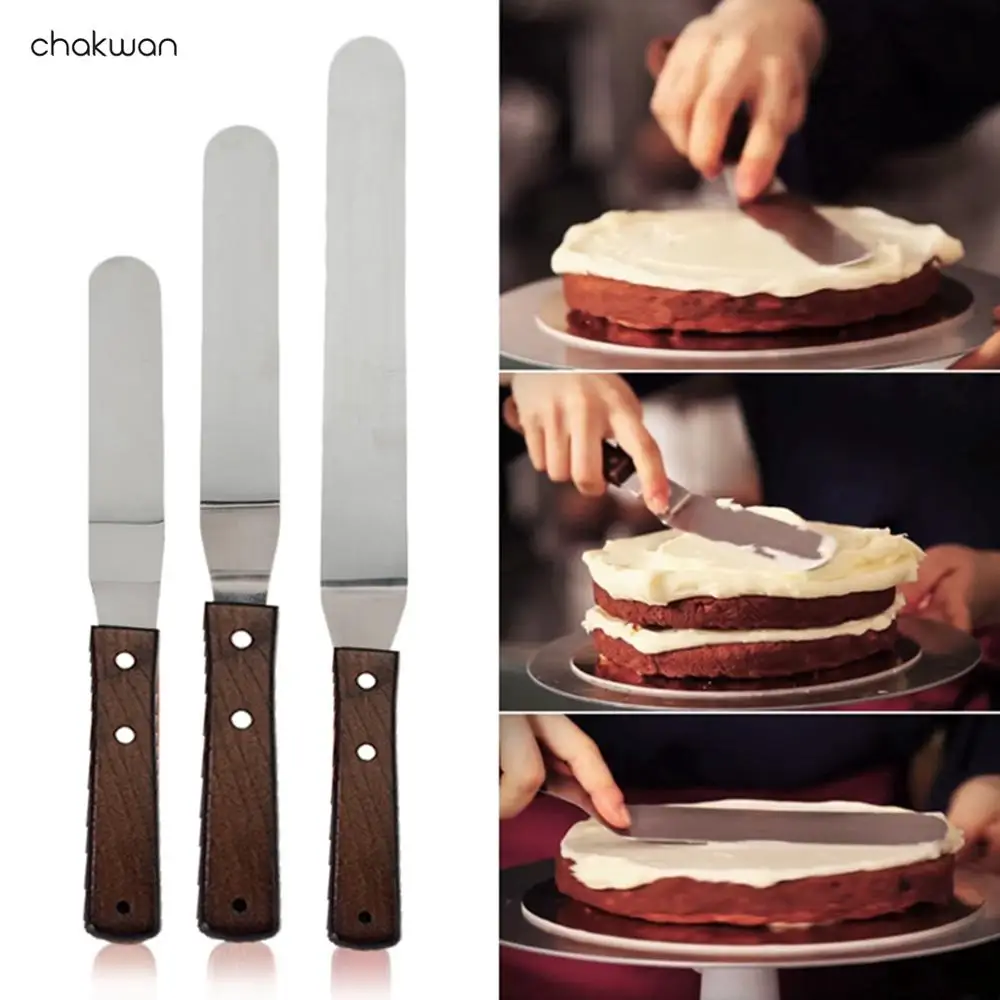1PC Cake Spatula Buttercream Icing Frosting Knife Smoother Kitchen Pastry Gadgets Decoration Tools | Дом и сад